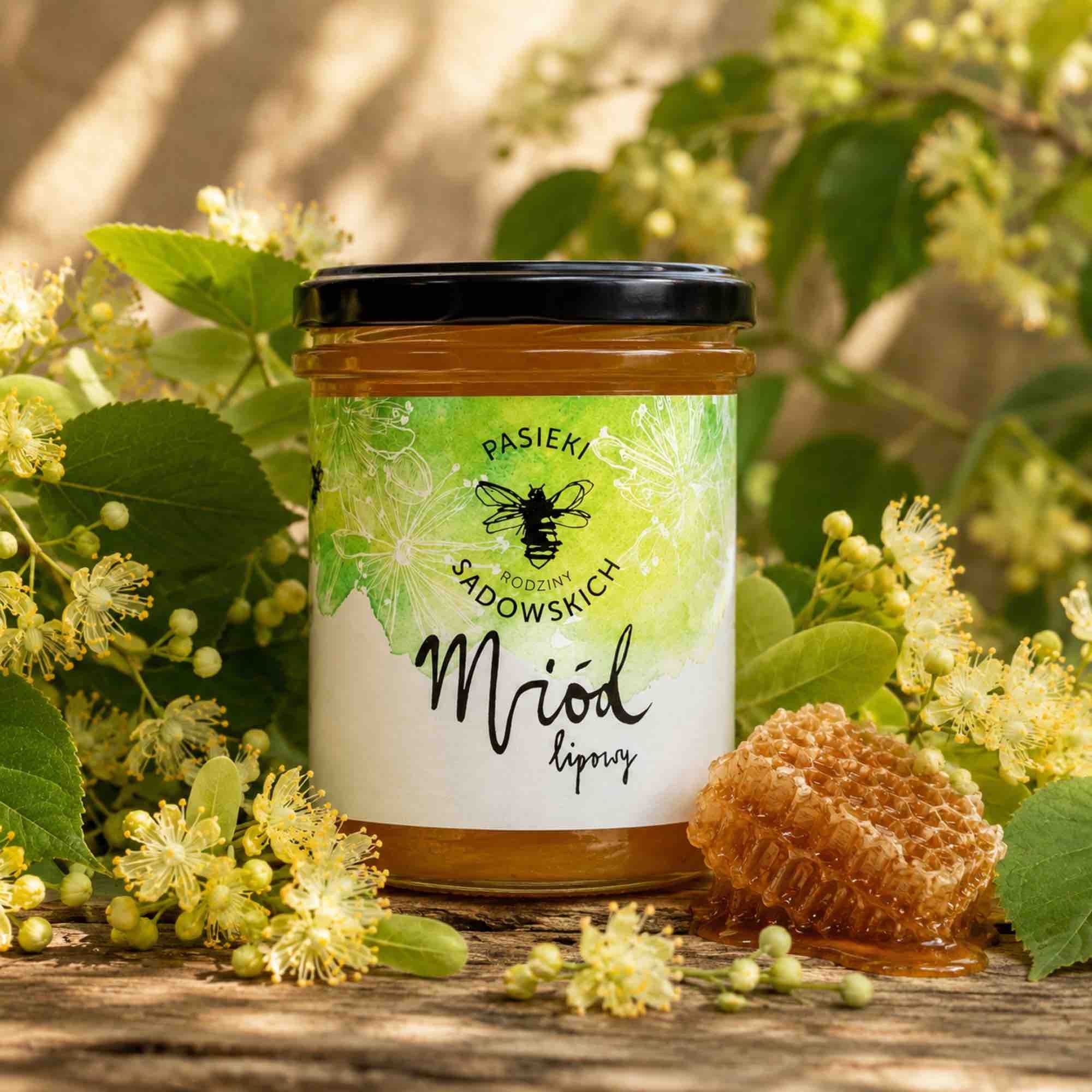 Miód lipowy | 450 g | Pasieki Sadowskich