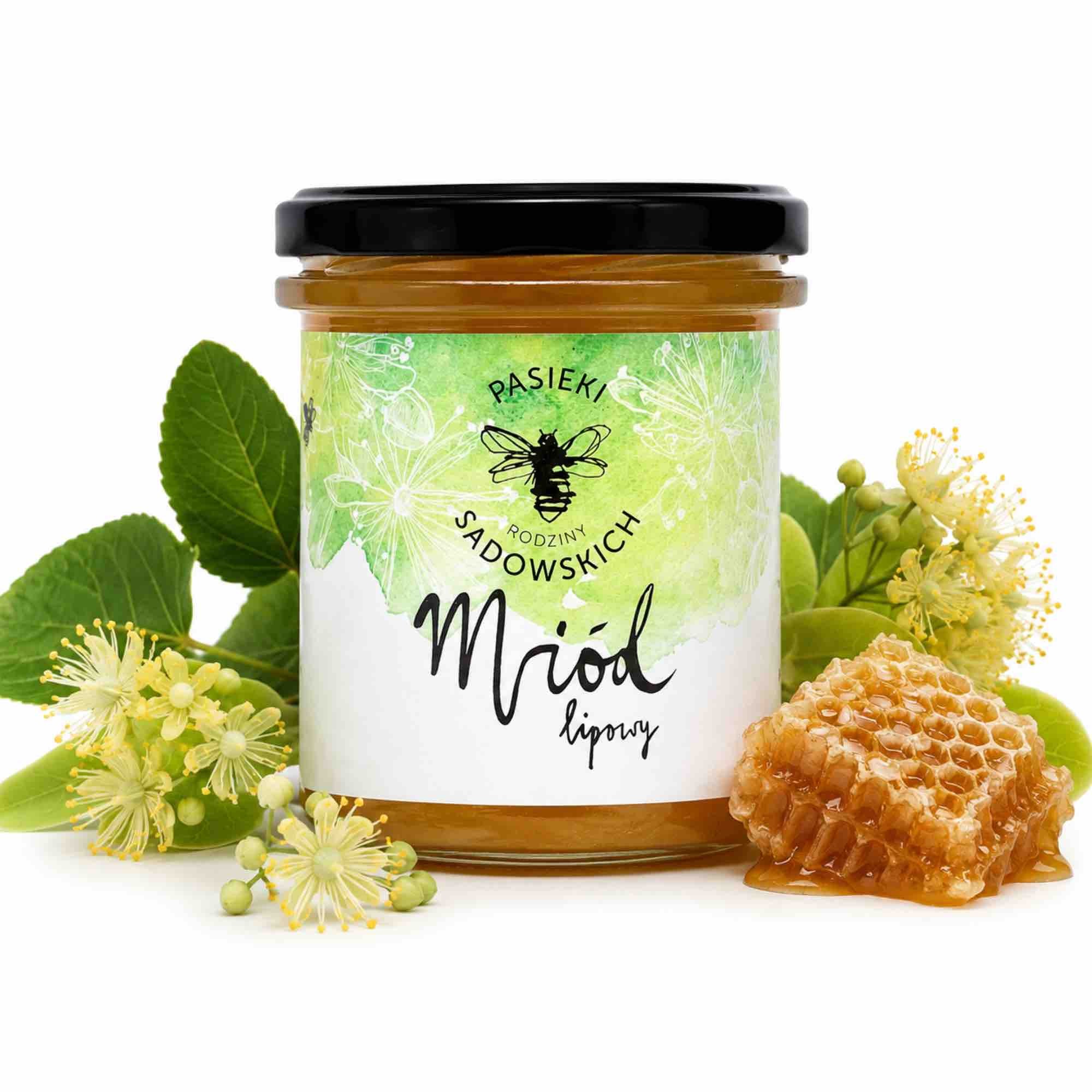 Miód lipowy | 450 g | Pasieki Sadowskich