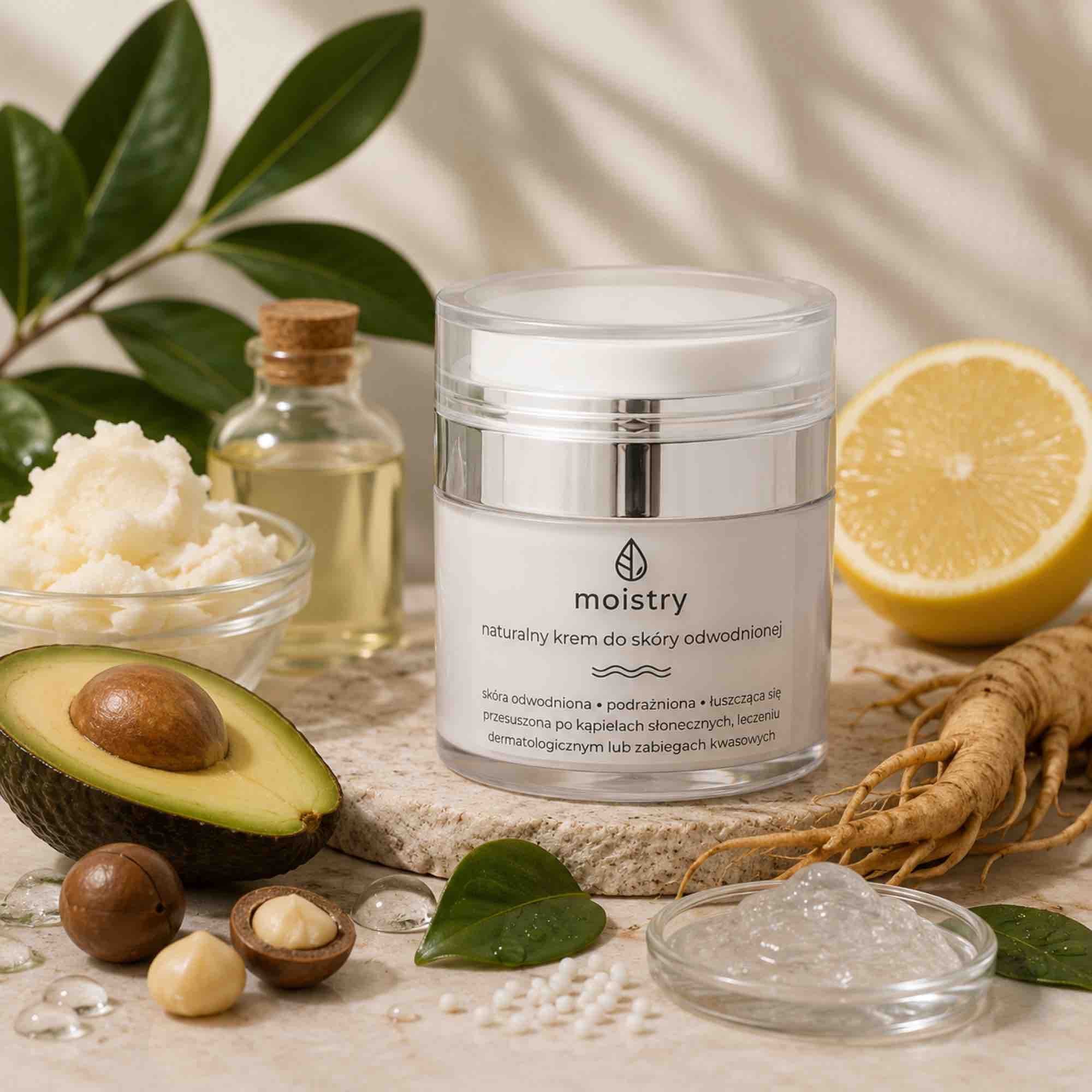 Naturalny krem do skóry odwodnionej | 50ml | Moistry