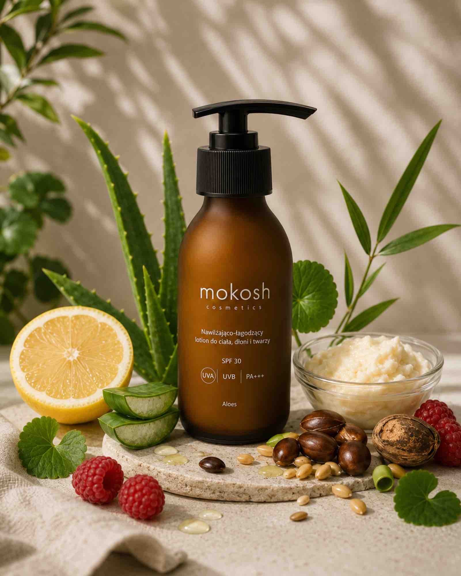 Nawilżająco-łagodzący lotion SPF 30 | 90 ml | Mokosh