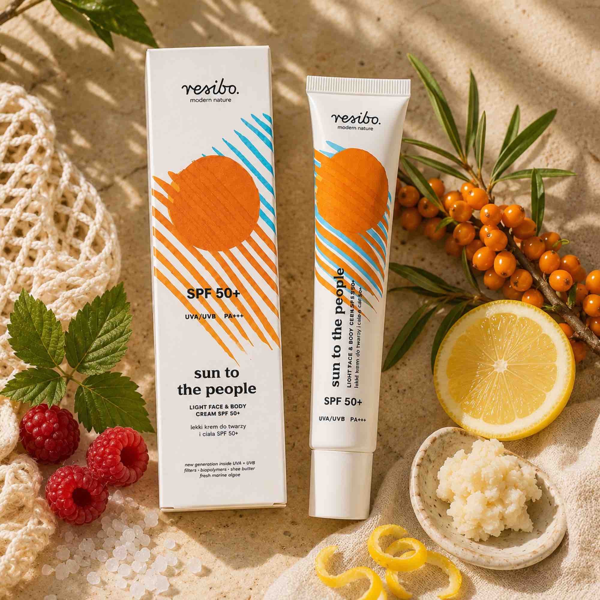 Sun to the People SPF 50+ | lekki krem do twarzy i ciała 50 ml | Resibo