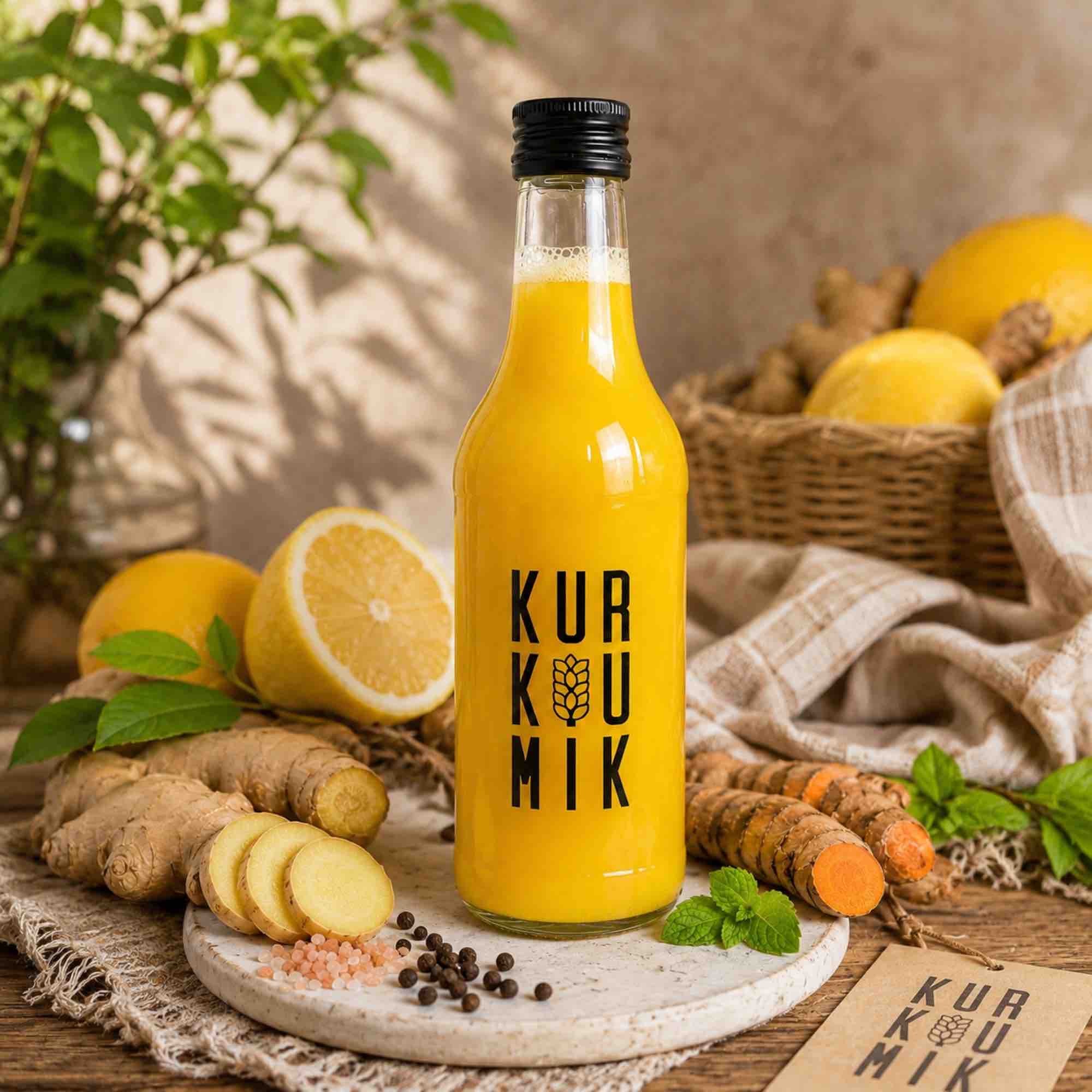 Kurkumik — napój z kurkumą i imbirem | 0,5 l | Terafood