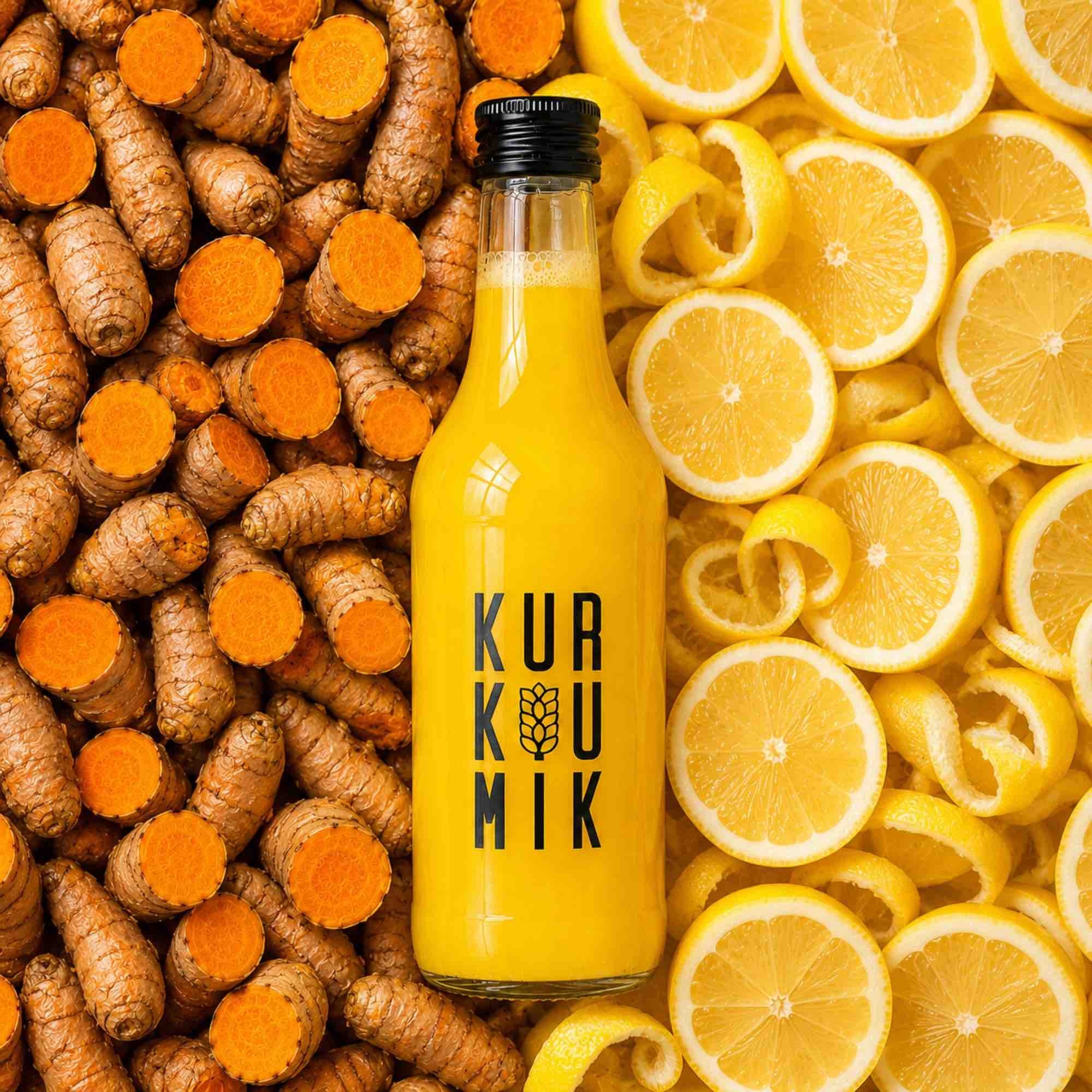 Kurkumik — napój z kurkumą i imbirem | 0,5 l | Terafood