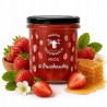 Miód z truskawką | 430 g | Pasieki Rodziny Sadowskich