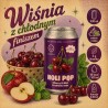 Wiśnia Mięta — gazowany napój z octem jabłkowym i inuliną | 330 ml | Holi Pop