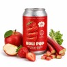 Truskawka Rabarbar — gazowany napój z octem jabłkowym i inuliną | 330 ml | Holi Pop