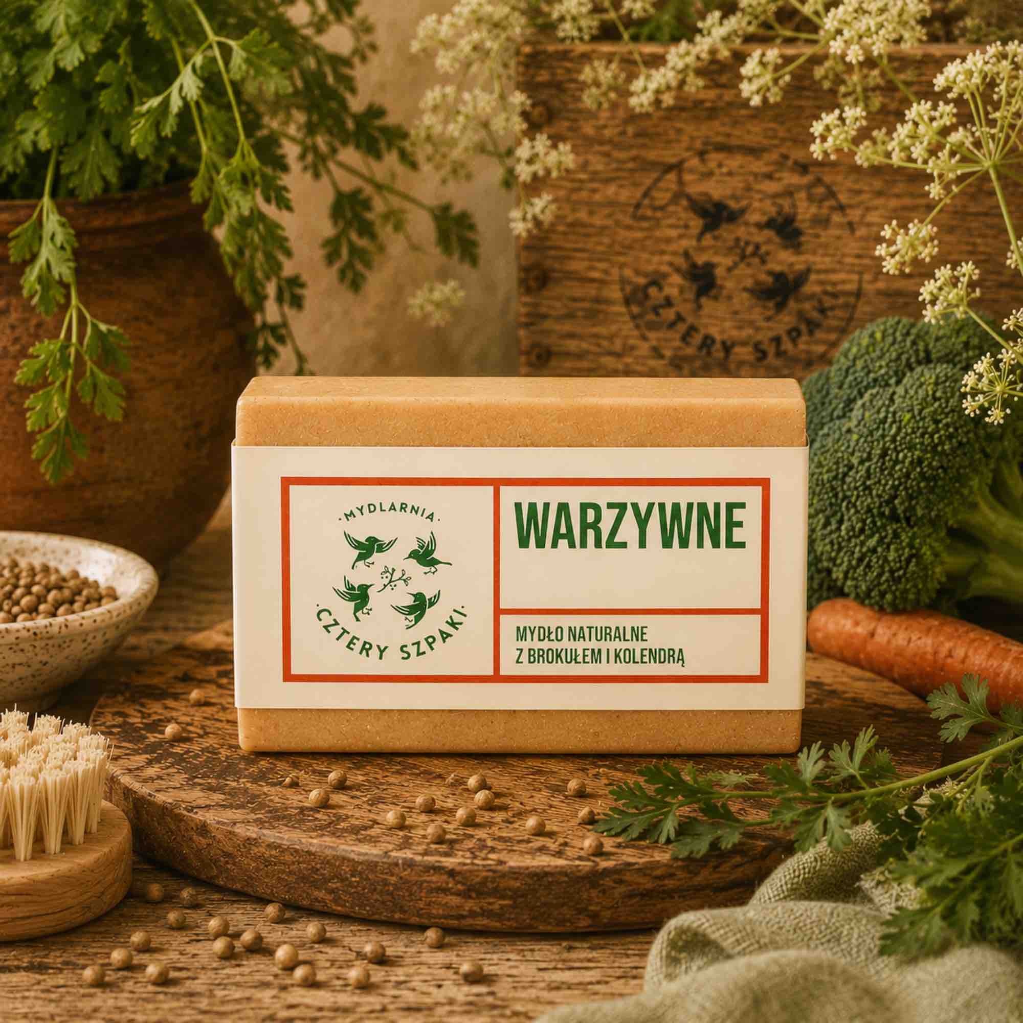 Warzywne — naturalne mydło w kostce | 110 g | 4 Szpaki