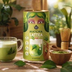 Matcha Lattea ZERO Brown House & Tea, puszka 240 g bez dodatku cukru
