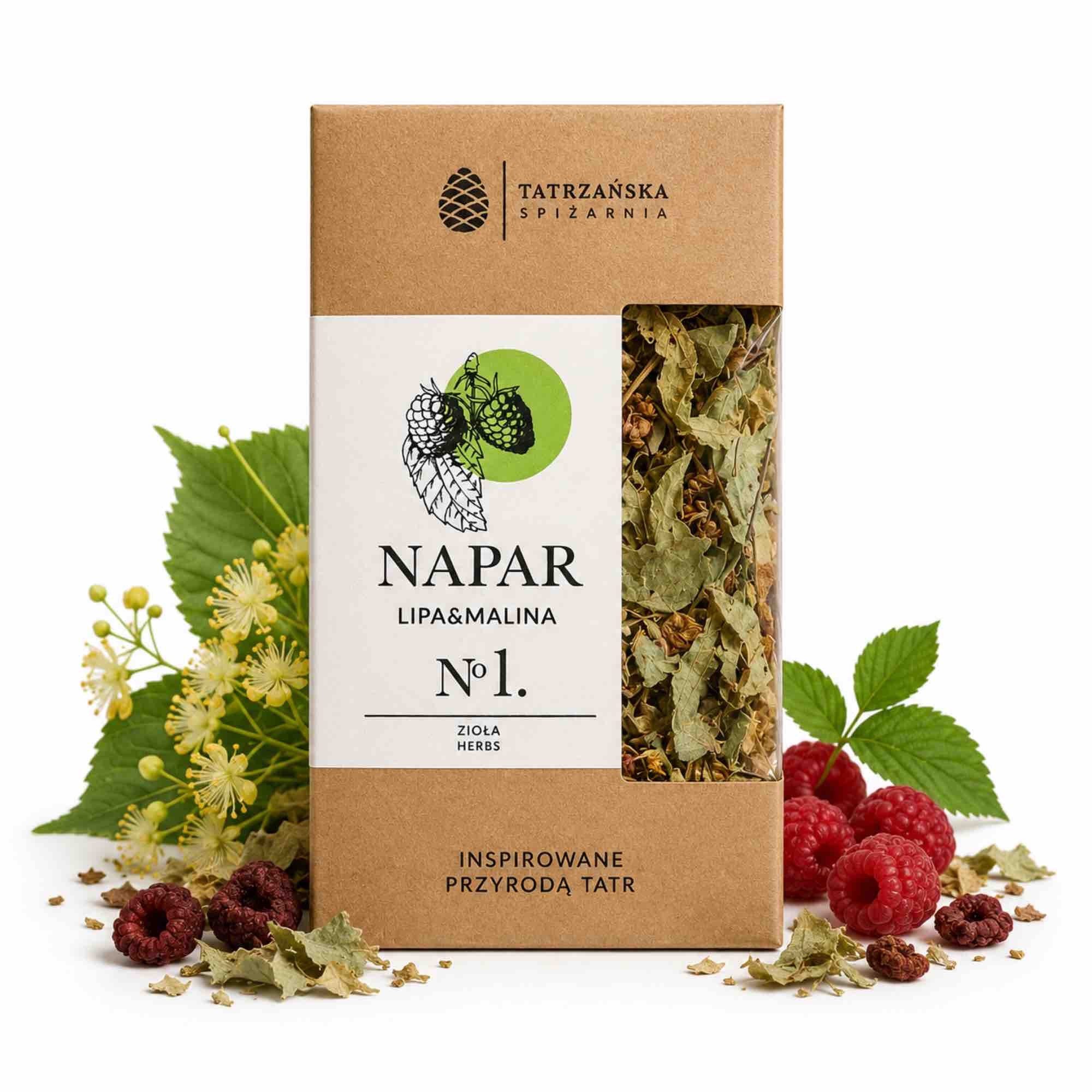 Napar Lipa & Malina | kwiat lipy i malina liofilizowana | 30 g