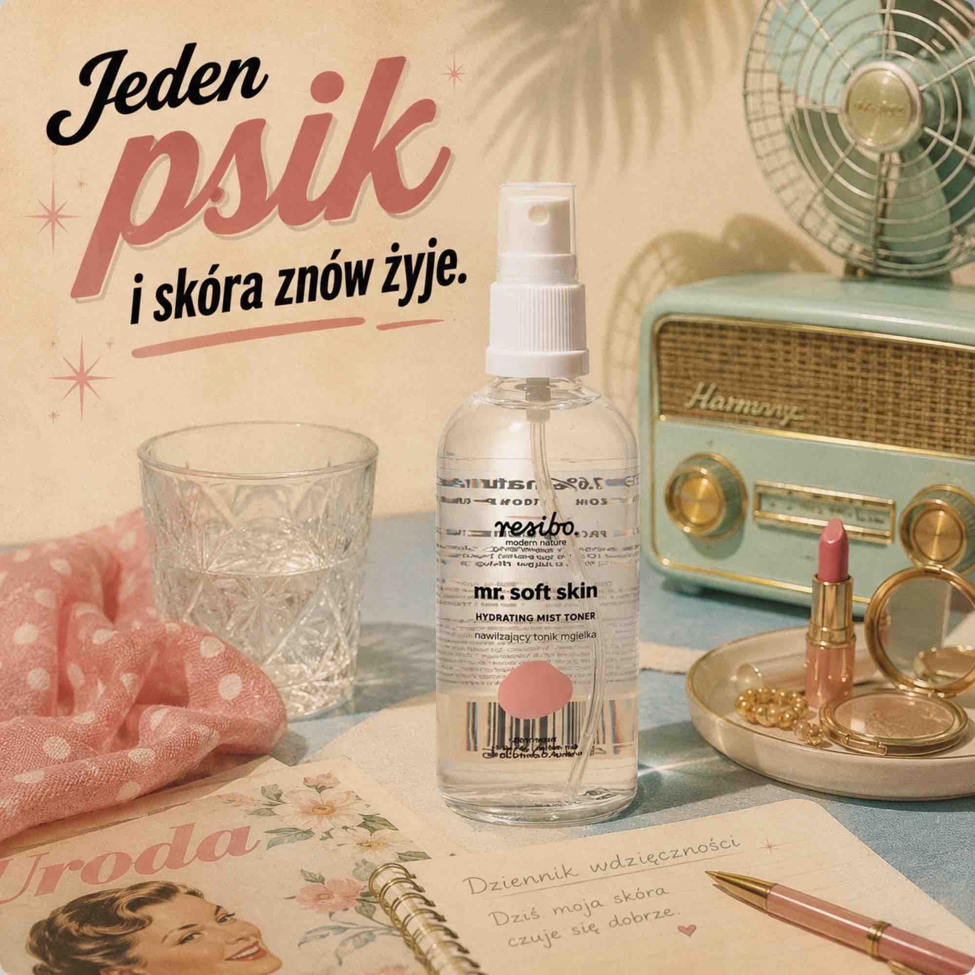Mr. Soft Skin — nawilżający tonik-mgiełka | 100 ml | Resibo