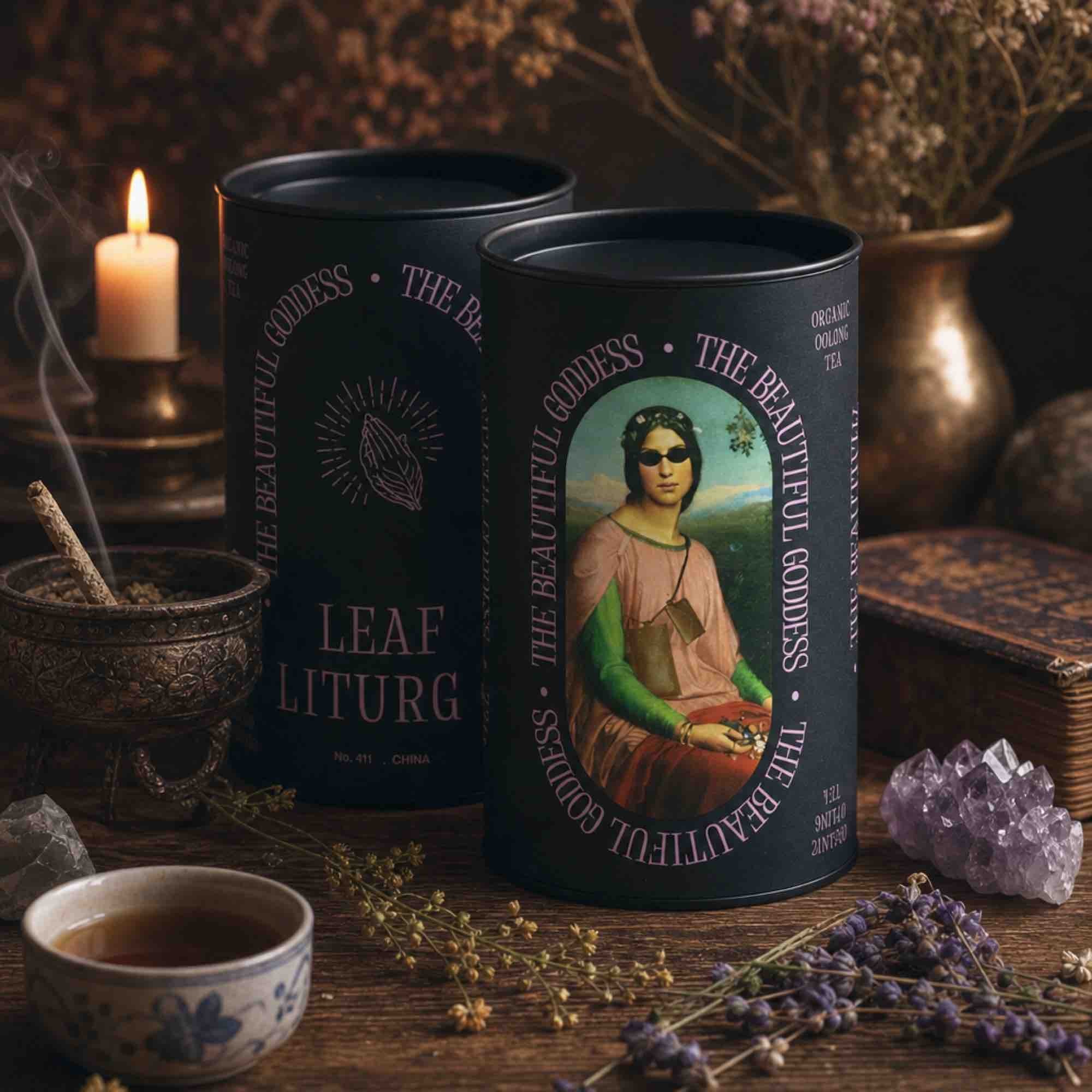 The Beautiful Goddess Leaf Liturgy, oolong bio Anxi Tie Guan Yin, puszka 60 g