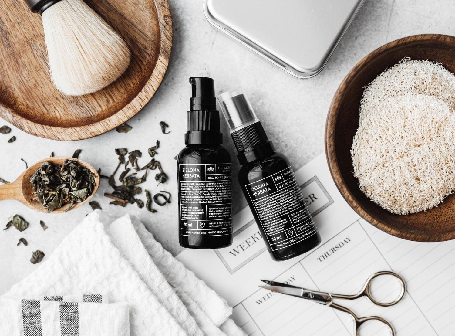 Olej do brody Zielona Herbata z ekstraktem | 30 ml | Ministerstwo Dobrego Mydła