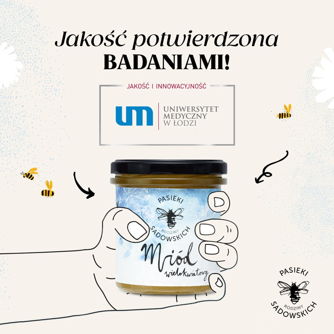 Miód wielokwiatowy świeży 2025 | naturalny miód z polskich pasiek | Pasieki Sadowskich
