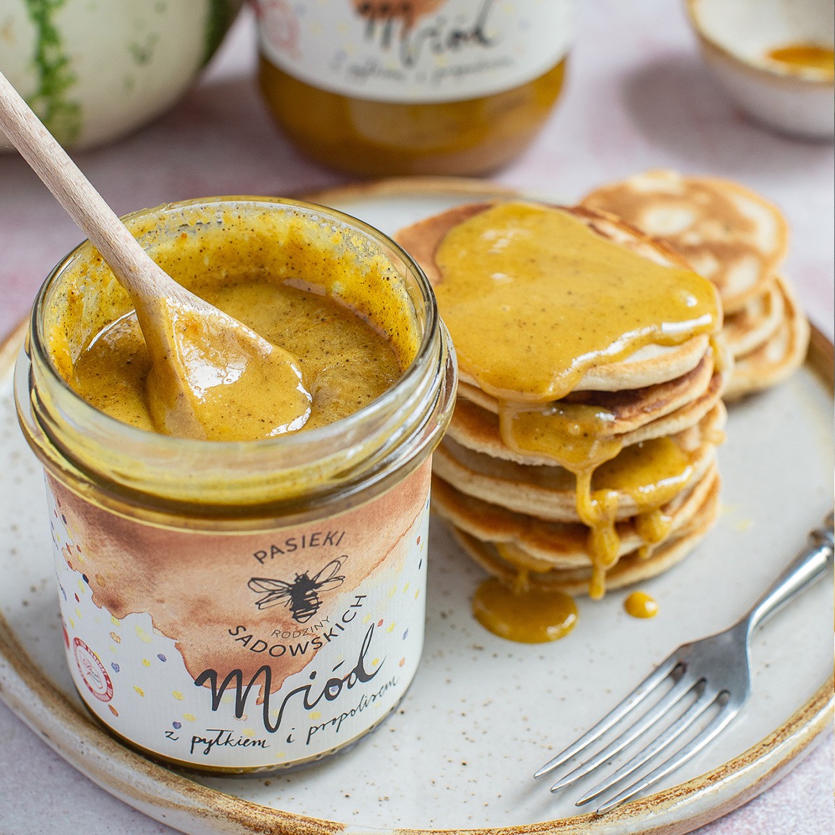 Miód z pyłkiem i propolisem | naturalny miód pszczeli | Pasieki Sadowskich