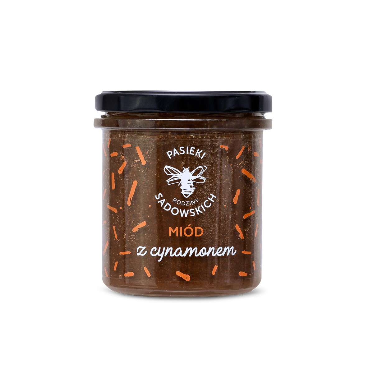 Miód z cynamonem | 430 g | rozgrzewająca klasyka w słodkiej odsłonie Pasieki Sadowskich
