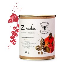 Herbata ziołowa Z sadu – rooibos z porzeczką i miętą | 50 g