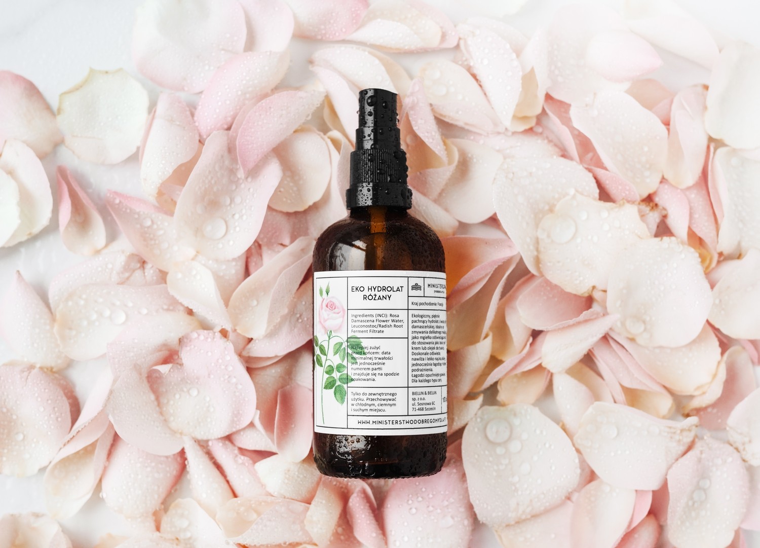 Róża - hydrolat ekologiczny | 100 ml | Ministerstwo Dobrego Mydła