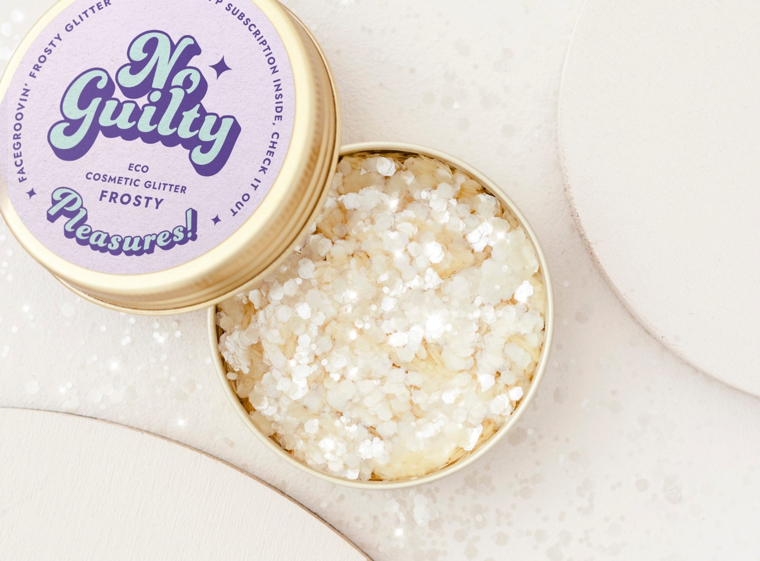 Brokat Facegroovin’ Frosty Glitter – biodegradowalny do makijażu | Ministerstwo Dobrego Mydła