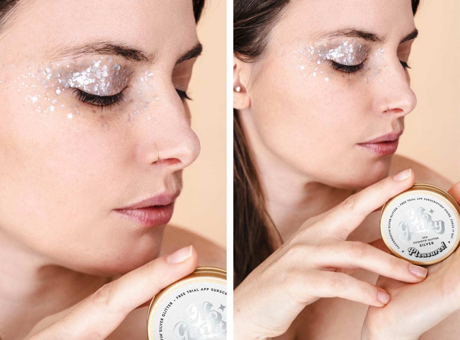 Brokat Facegroovin’ Silver Glitter | 10 g | Ministerstwo Dobrego Mydła