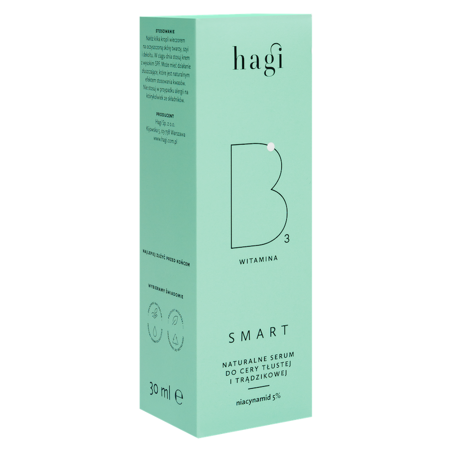 SMART B – Naturalne Serum do Cery Tłustej i Trądzikowej | 30 ml | Hagi