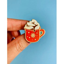 Pin Gorąca Czekolada | Kubek szczęścia bez kalorii | 3,2 cm | Paw Generation