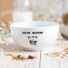 Miska z Dzikiem porcelanowa | ręcznie malowana, unikatowa | 500 ml