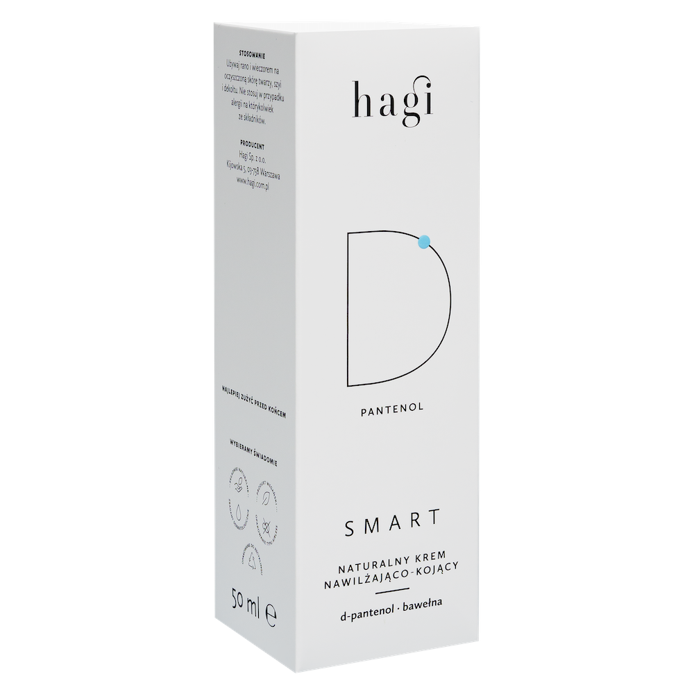 SMART D | Naturalny Krem Nawilżająco-Kojący | 50 ml | Hagi