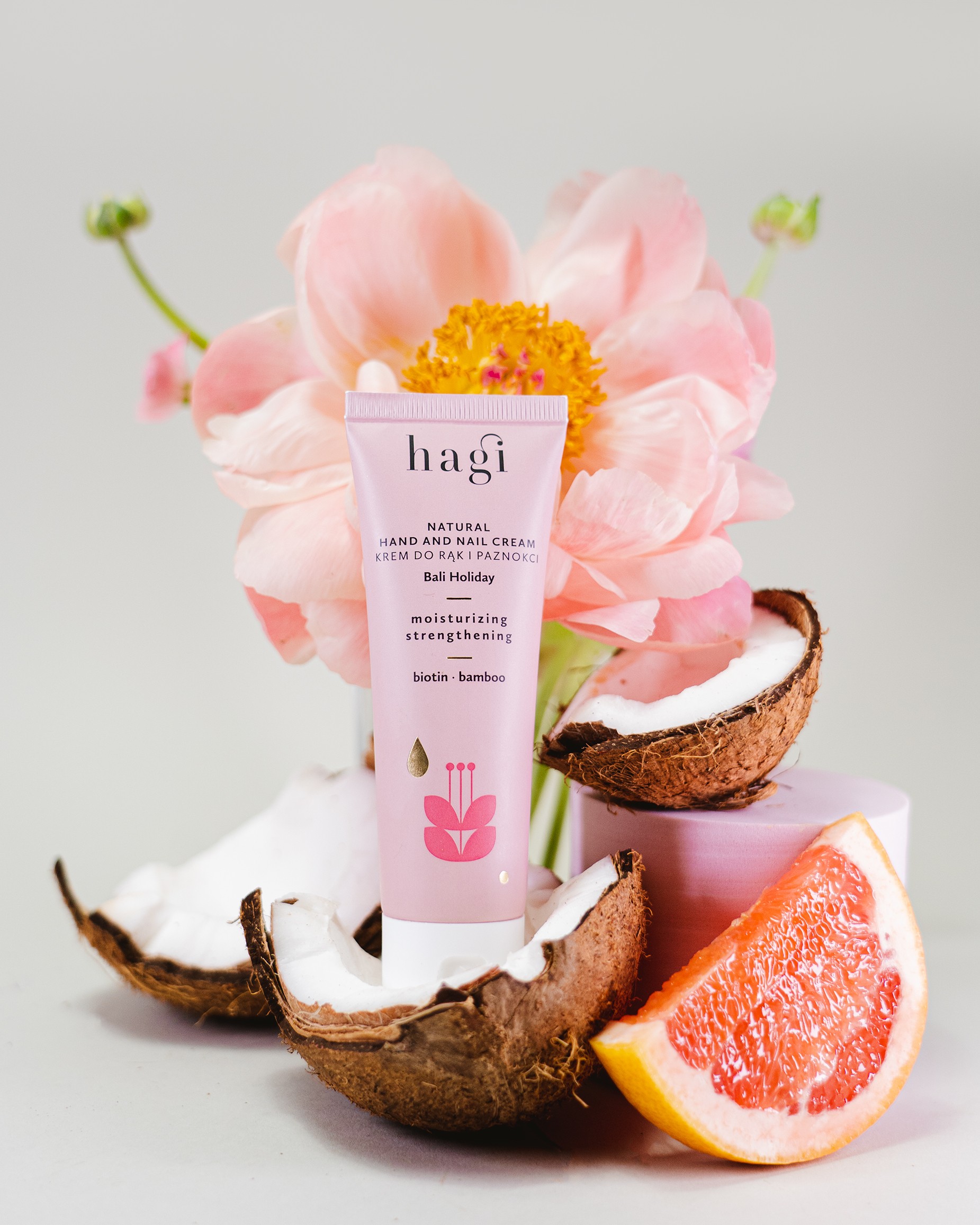 Naturalny krem do rąk i paznokci Wakacje na Bali | 50 ml | Hagi