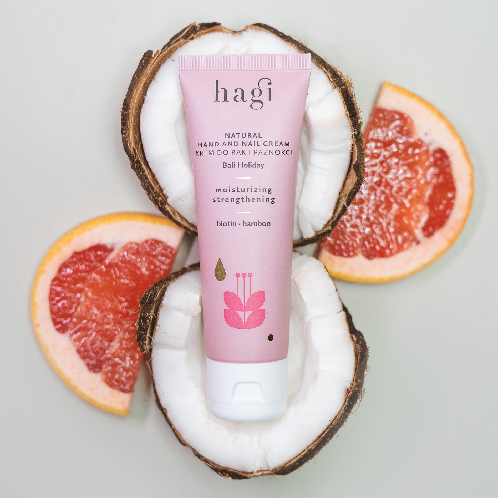 Naturalny krem do rąk i paznokci Wakacje na Bali | 50 ml | Hagi