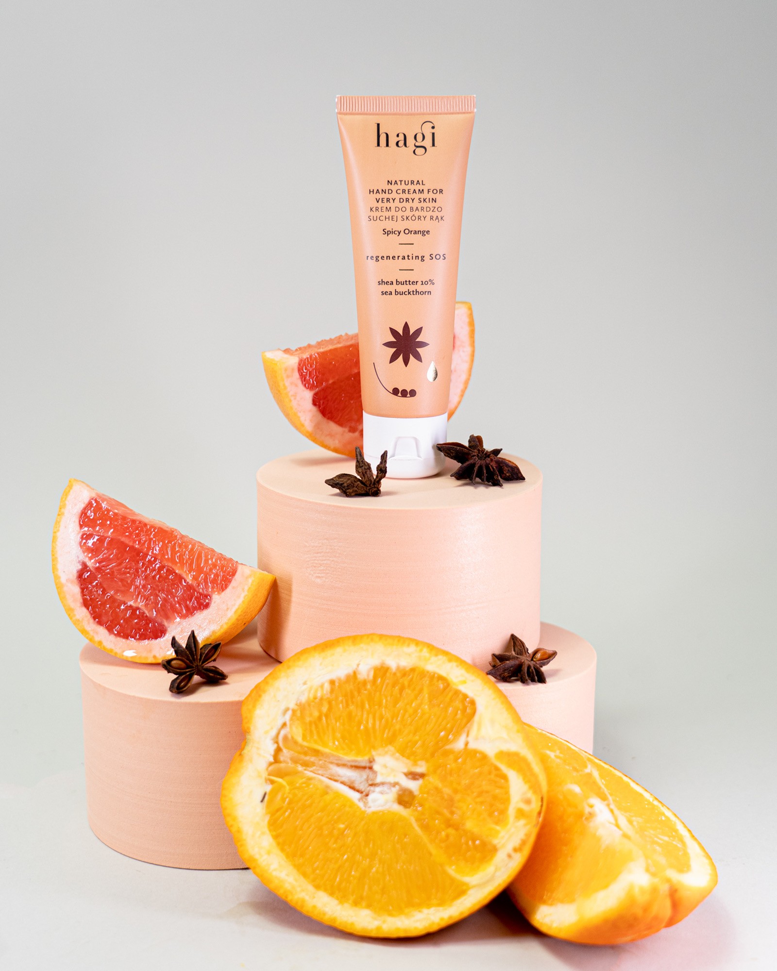 Naturalny krem do rąk Korzenna Pomarańcza | regenerujący 50 ml | Hagi
