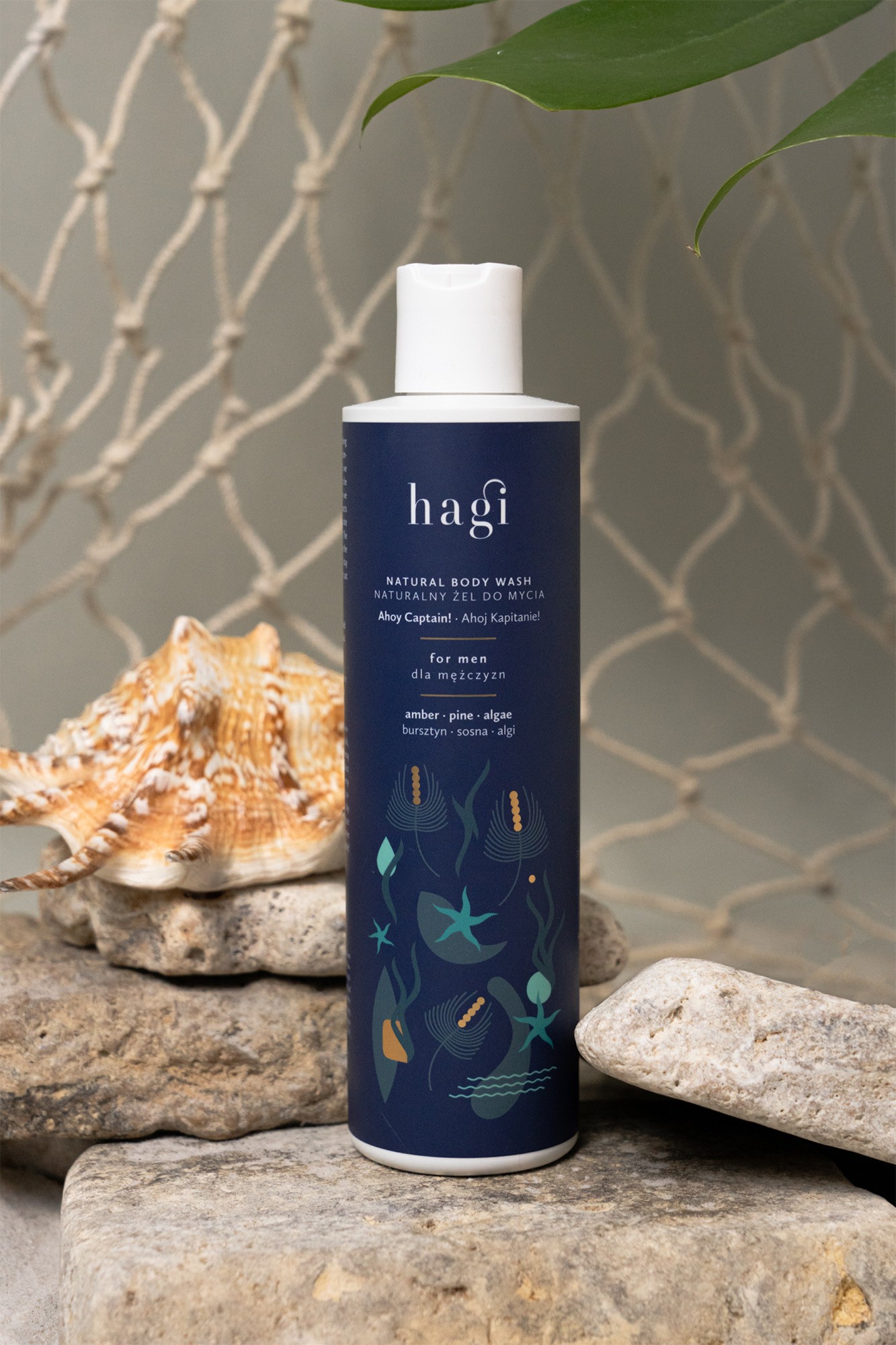 Ahoj Kapitanie! Orzeźwiający żel do mycia dla mężczyzn | 300 ml | Hagi