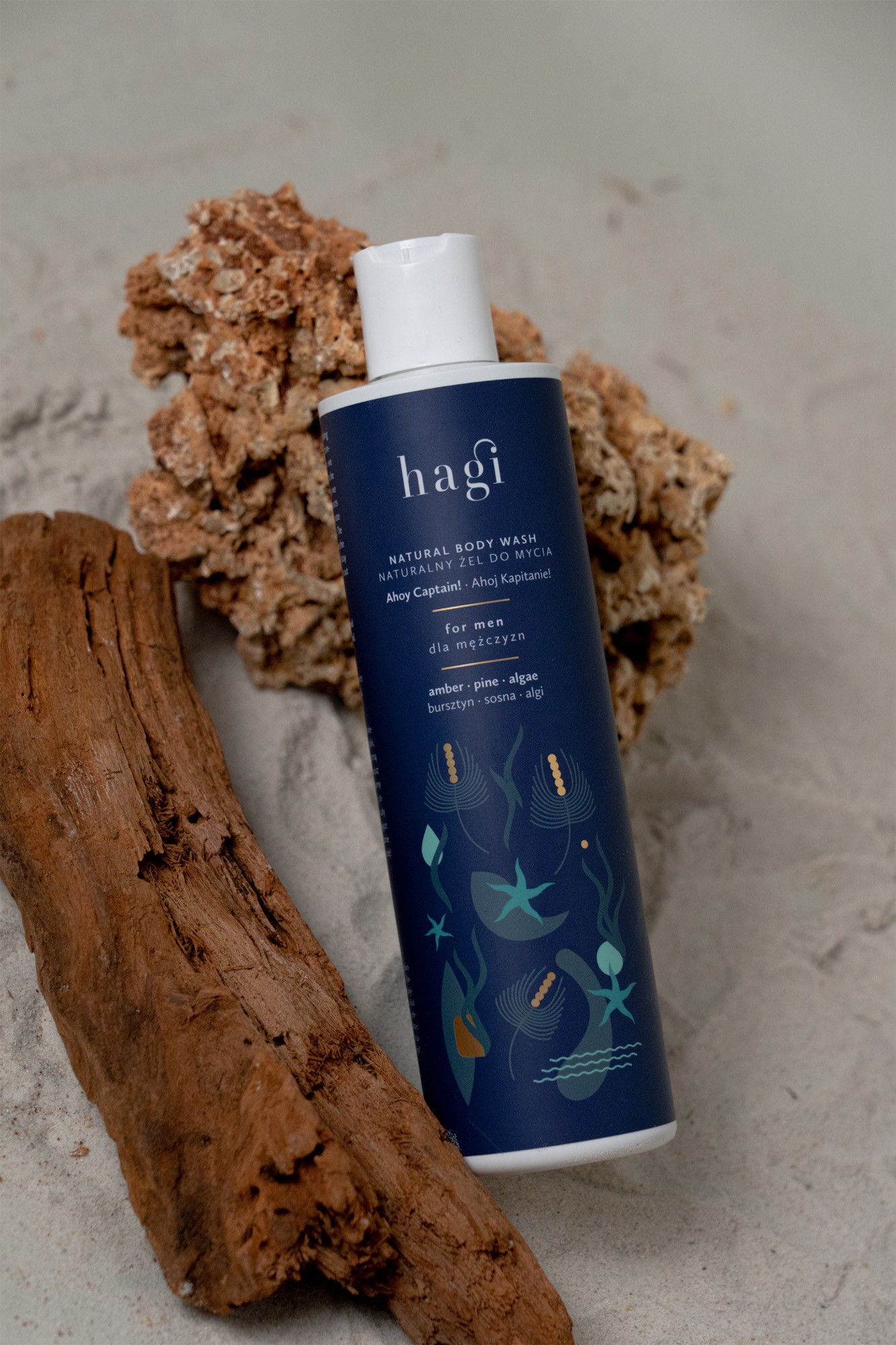 Ahoj Kapitanie! Orzeźwiający żel do mycia dla mężczyzn | 300 ml | Hagi
