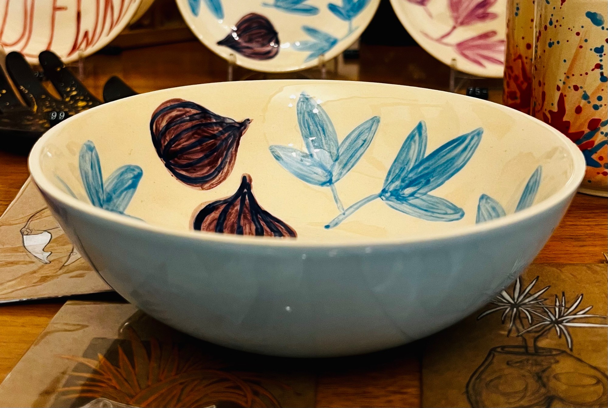 Miseczka w figi z błękitem