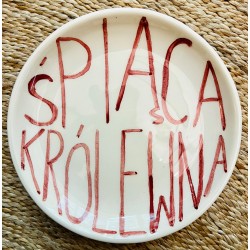 Talerz Śpiąca królewna 17 cm – ceramiczny | M2K ceramika