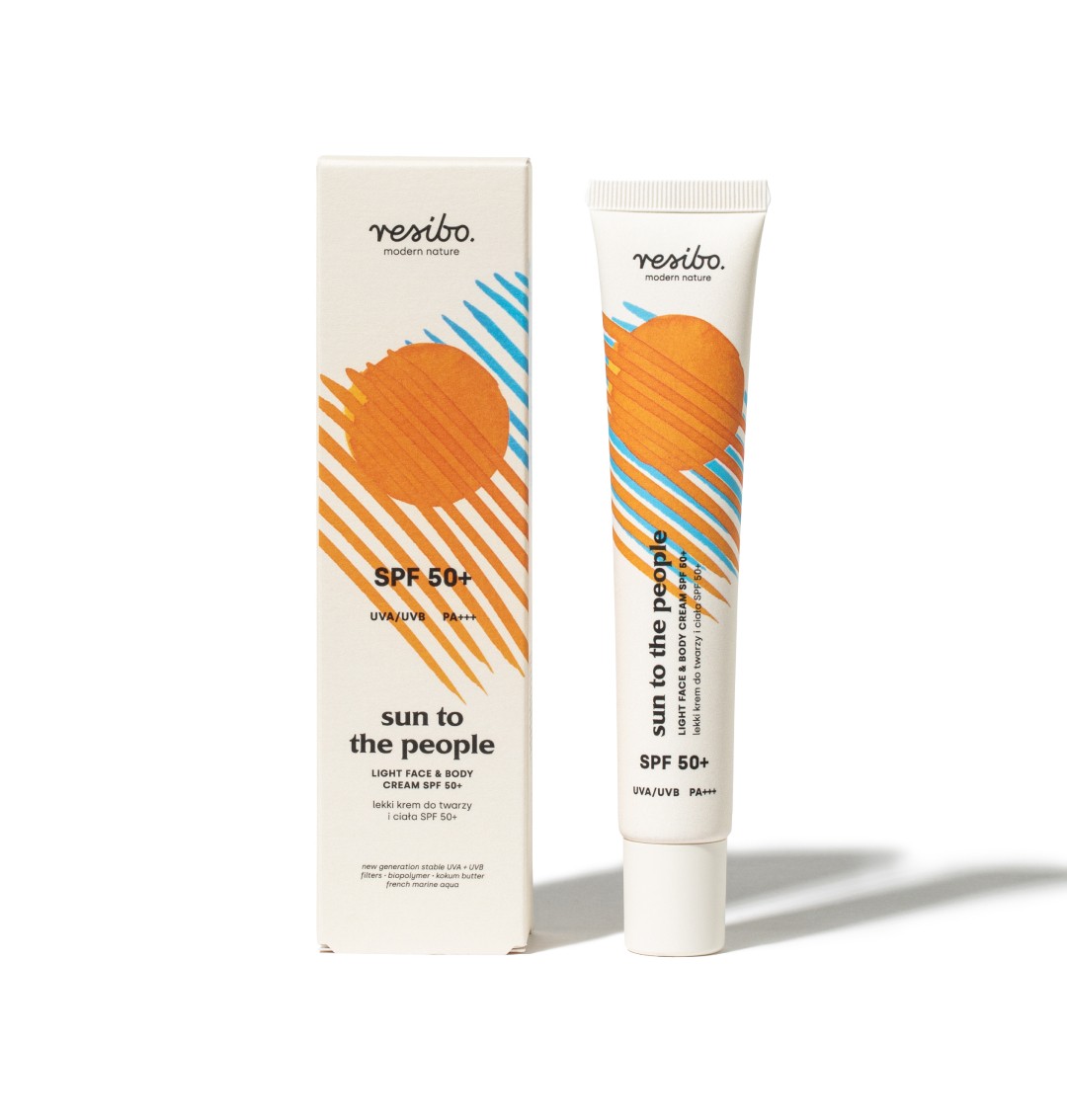 Sun to the People 50 ml lekki krem do twarzy i ciała SPF 50+ | 50ml | Resibo