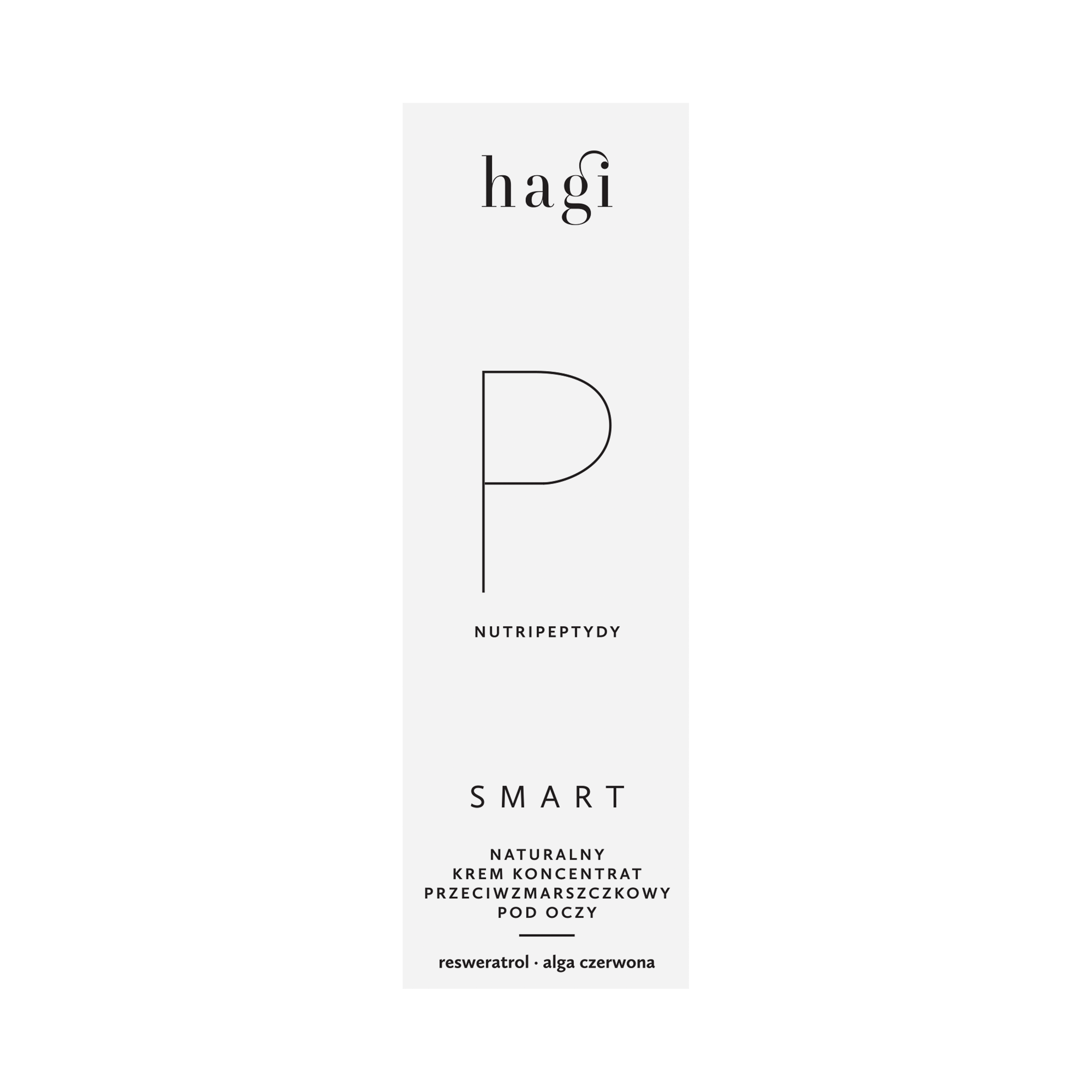 Smart P – naturalny krem pod oczy przeciwzmarszczkowy z peptydami i resweratrolem | 15 ml | Hagi