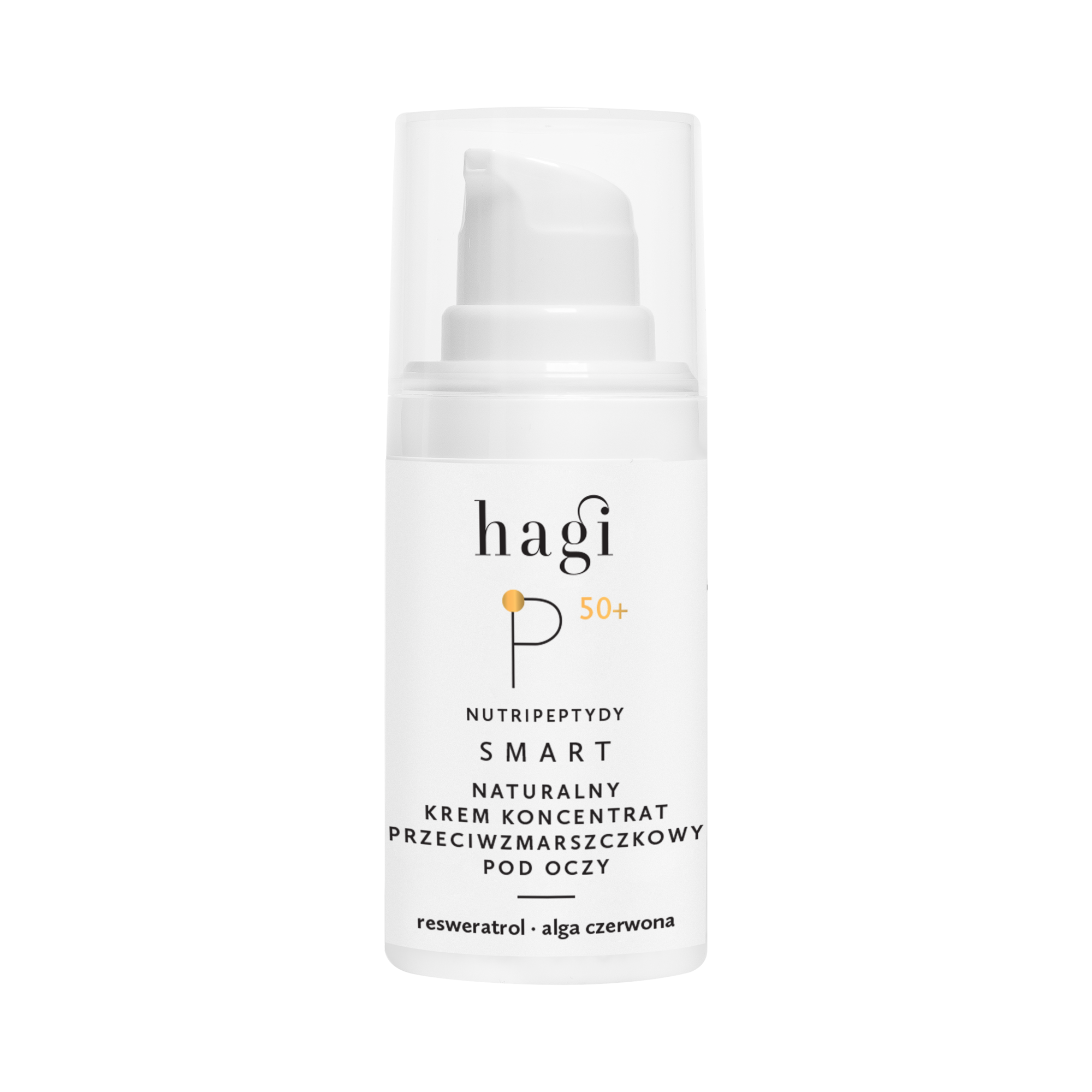 Smart P – naturalny krem pod oczy przeciwzmarszczkowy z peptydami i resweratrolem | 15 ml | Hagi