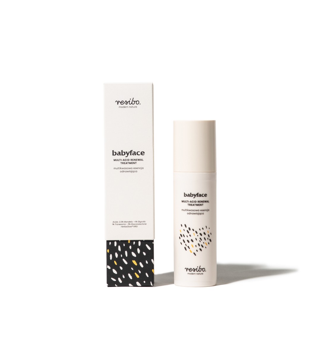 Babyface multikwasowa esencja odnawiająca | 50ml | Resibo