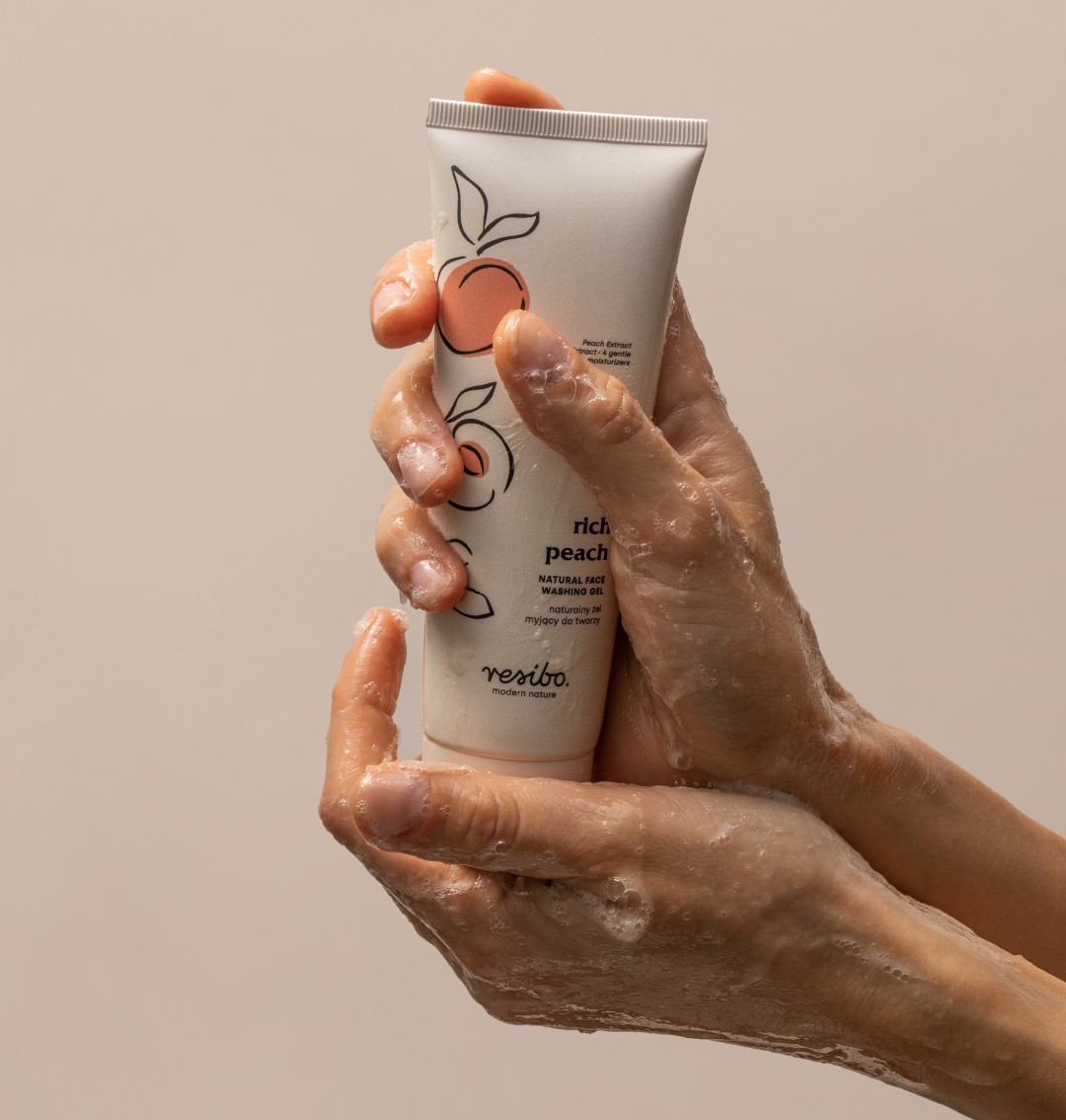 Rich Peach naturalny żel do mycia twarzy | 125ml | Resibo