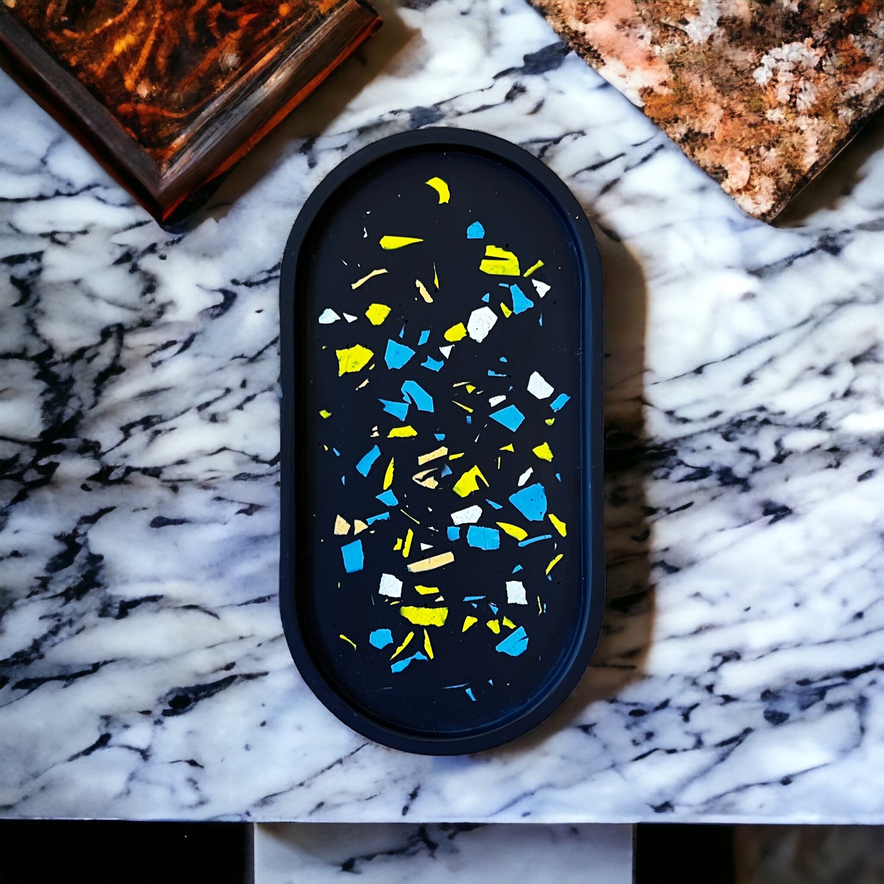 Podstawka OWAL lastryko granatowa