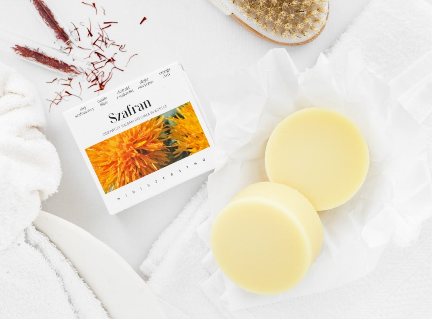 Szafran – balsam w kostce do ciała i ust | 75 g | Ministerstwo Dobrego Mydła