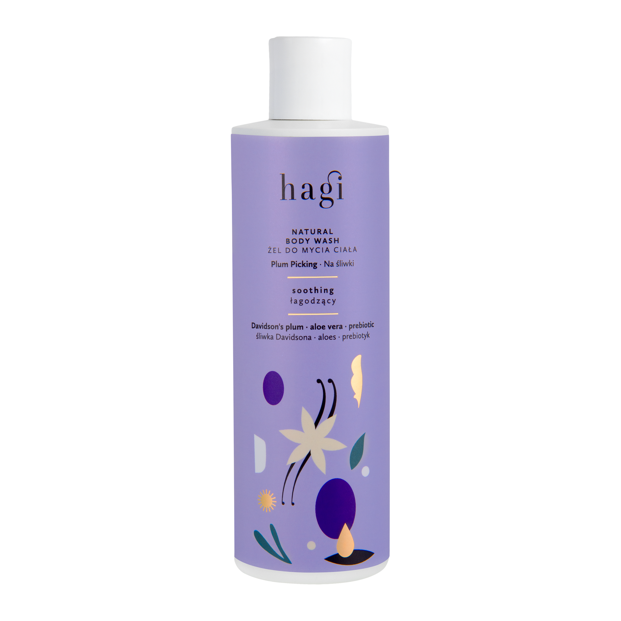 Żel do mycia ciała łagodzący Na Śliwki 300 ml | Hagi