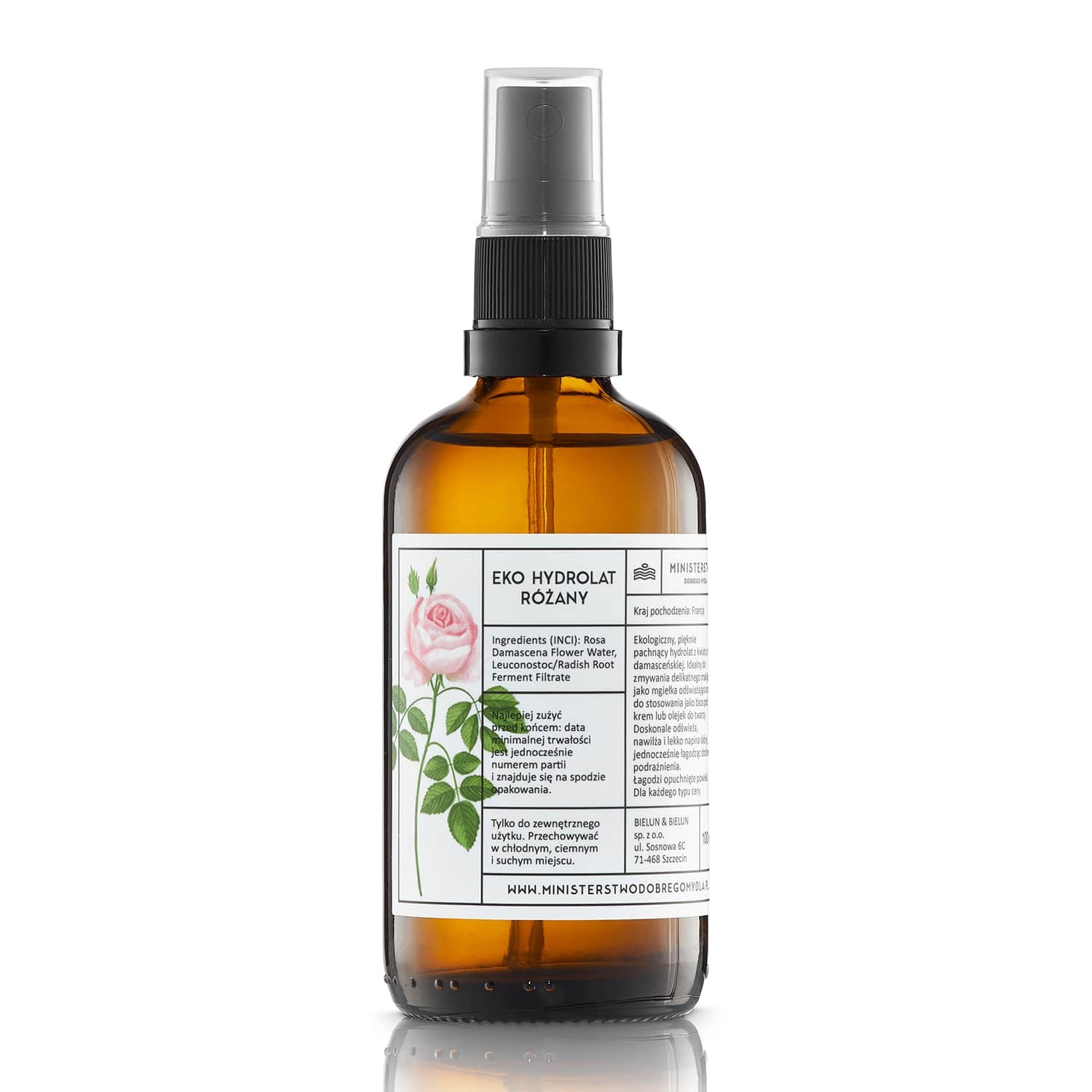 Róża - hydrolat ekologiczny | 100 ml | Ministerstwo Dobrego Mydła