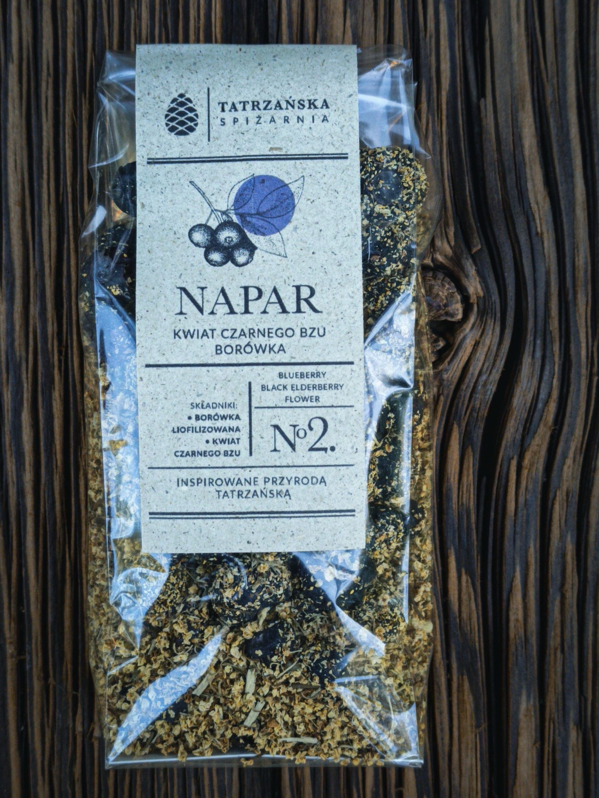 Napar Kwiat Czarnego Bzu & Borówka | odporność | 100 g | Tatrzańska