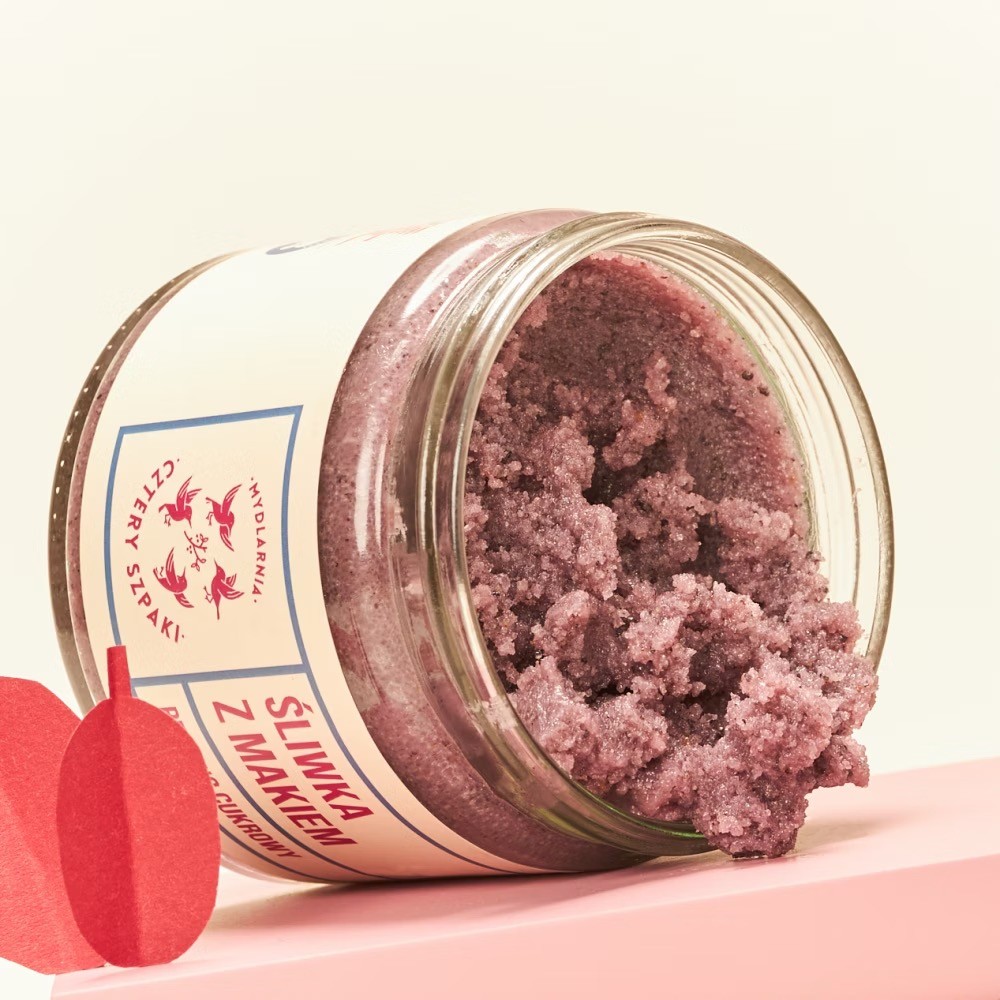 Śliwka z makiem – peeling cukrowy | 250 ml | 4 Szpaki