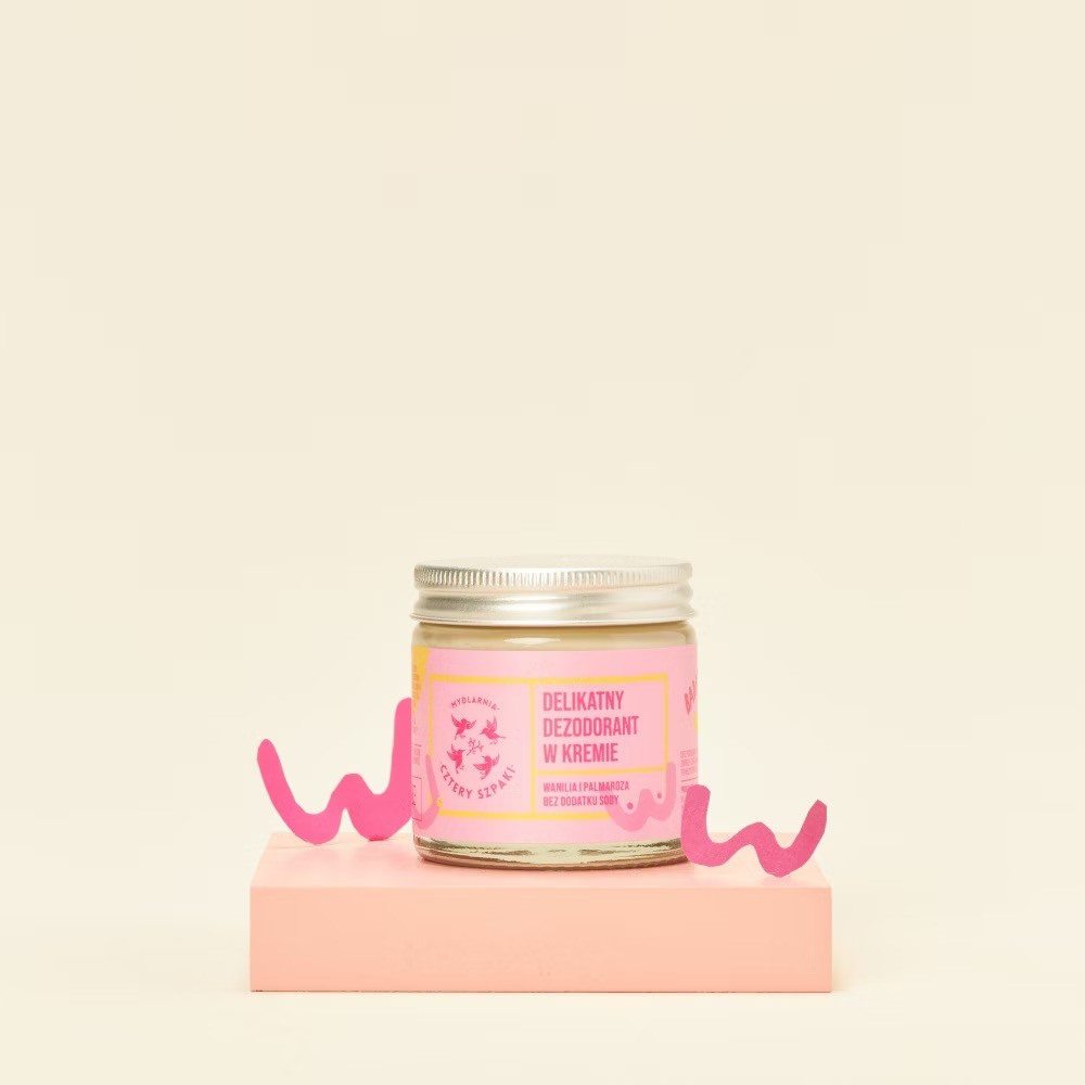 Delikatny dezodorant w kremie BADAJ SIĘ | 60ml | 4 szpaki