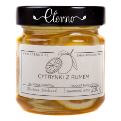 Cytrynki z rumem 230 g – cytryny do herbaty | Eterno