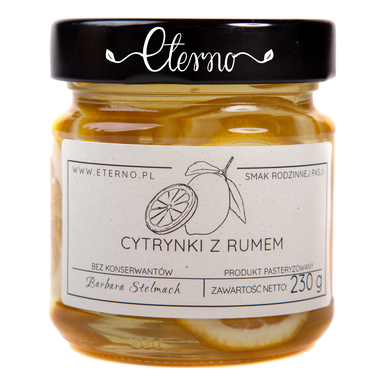 Cytrynki z rumem 230 g – cytryny do herbaty | Eterno