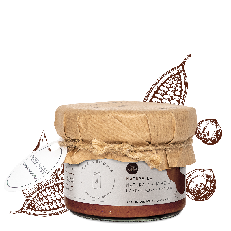 Naturelka – miazga laskowo-kakaowa | 200 g | Orzechownia