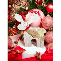 Dekoracja świąteczna Festive Reindeer | hola.yeso